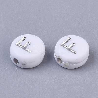 Plating Acrylic Beads PACR-R243-04F-1