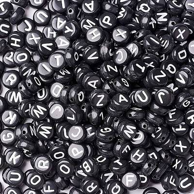 288G 26 Style Black Acrylic Beads SACR-X0015-17-1