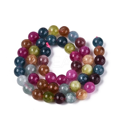 Natural Quartz Beads Strands G-N363-8mm-06-1