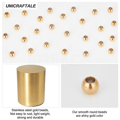 100Pcs Ion Plating(IP) 202 Stainless Steel Rondelle Spacer Beads STAS-UN0030-76-1