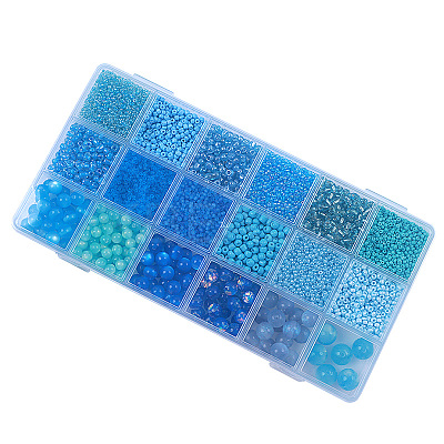 DIY 18 Style Resin & Acrylic Beads Jewelry Making Finding Kit DIY-NB0012-04D-1