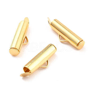 304 Stainless Steel Slide On End Clasp Tubes LS-STAS-C044-08A-G-1
