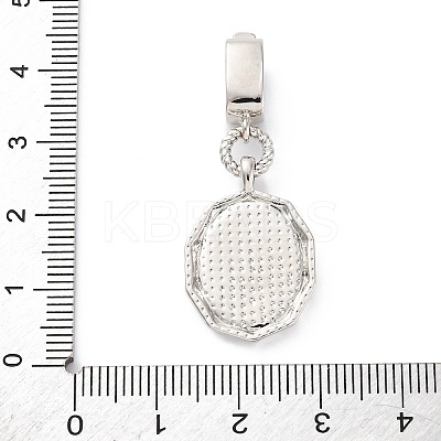 Brass Micro Pave Cubic Zirconia Pendants KK-S510-45GP-02-1