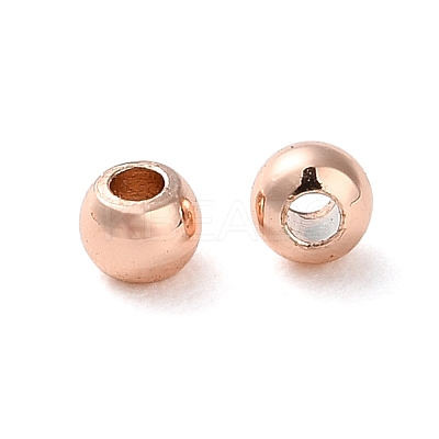 Rack Plating Brass Spacer Beads KKB-I709-03B-RG-1