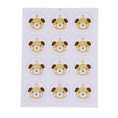 DIY Puppy Sealing Stickers DIY-O002-06B-1