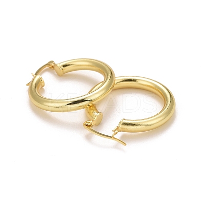 Rack Plating Brass Hoop Earrings EJEW-F278-09G-1
