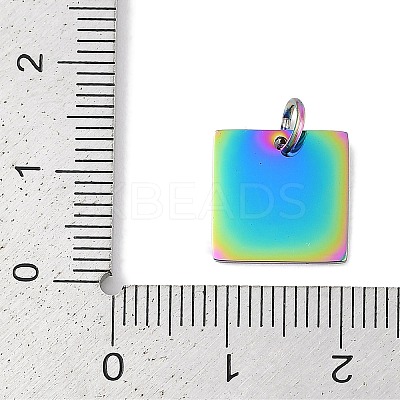 304 Stainless Steel Stamping Blank Tag Charms LS-STAS-I311-28RC-1