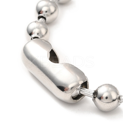 Tarnish Resistant 304 Stainless Steel Ball Chain Necklace & Bracelet Set STAS-D181-02P-01C-1