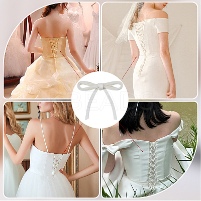 2Pcs Polyester Cord for Women's Wedding Dress Zipper Replacement DIY-GF0010-30C-1