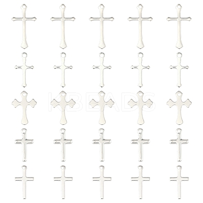 25Pcs 5 Styles Brass Pendants KK-FS0001-51S-1
