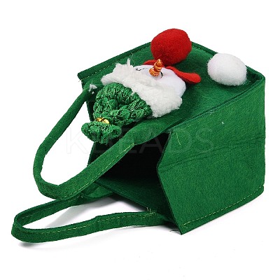 Non-woven Fabrics Christmas Snowman Candy Gift Tote Bags ABAG-C011-01B-1