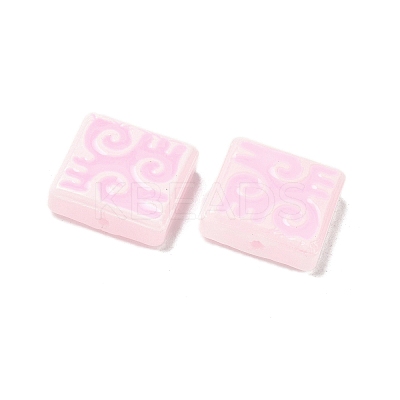 Dyed & Heated Baking Paint Glass Beads LAMP-D004-03F-1