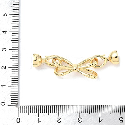 Brass Fold Over Clasps KK-U059-36G-1