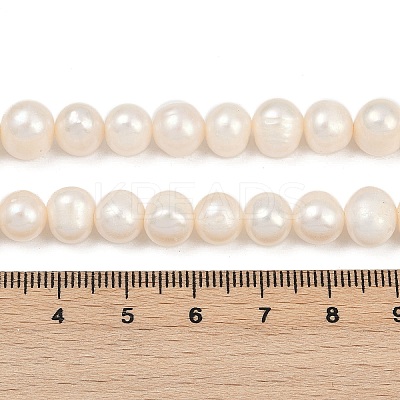 Natural Cultured Freshwater Pearl Beads Strands PEAR-I007-07J-10A-1