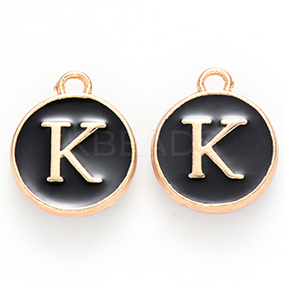 Golden Plated Alloy Charms X-ENAM-S118-02K-1