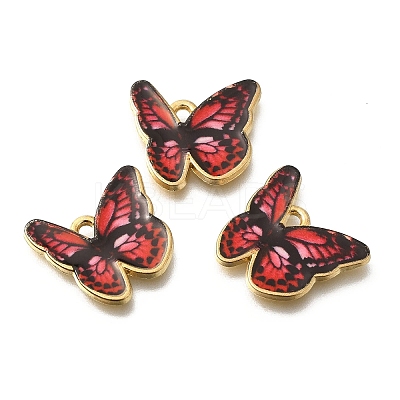 Alloy Enamel Pendants FIND-G078-35G-07-1