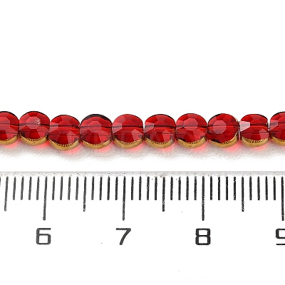 Electroplate Glass Beads Strands EGLA-A040-01B-1