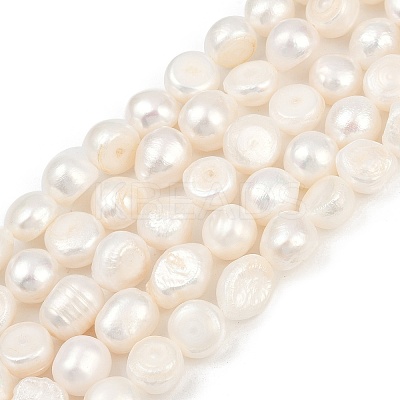 Natural Cultured Freshwater Pearl Beads Strands PEAR-P064-20L-01A-1