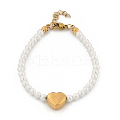 Plastic Imitation Pearl Beads Bracelets for Women BJEW-M056-10G-04-1