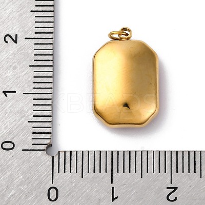 316 Stainless Steel Faceted Glass Pendants STAS-K258-48G-05-1