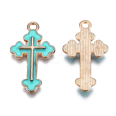 Alloy Enamel Pendants ENAM-S121-059F-1