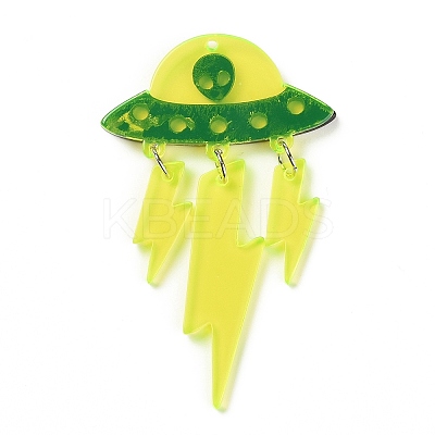 Transparent Acrylic Big Pendants LS-OACR-B001-03-1