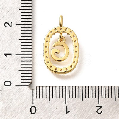 Brass Micro Pave Cubic Zirconia Pendants ZIRC-P123-01G-G01-1