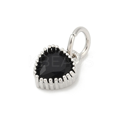 Brass Micro Pave Cubic Zirconia Pendants KK-H204-01P-04-1