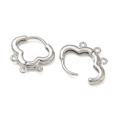 SHEGRACE Brass Hoop Earrings Findings XGR0156P-93P-1