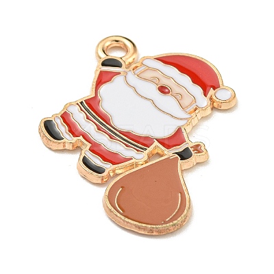 Christmas Theme Alloy Enamel Pendants ENAM-I060-01B-1