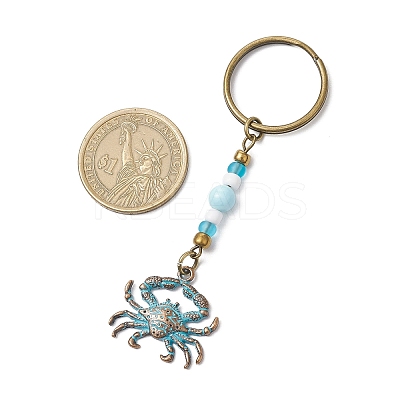 Alloy Conch Pendant Keychains KEYC-JKC01225-07-1