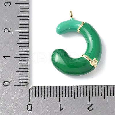 Brass Enamel Pendants KK-E093-03G-C-01-1
