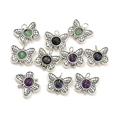 Natural & Synthetic Stone Pendants X-PALLOY-JF01714-04-1