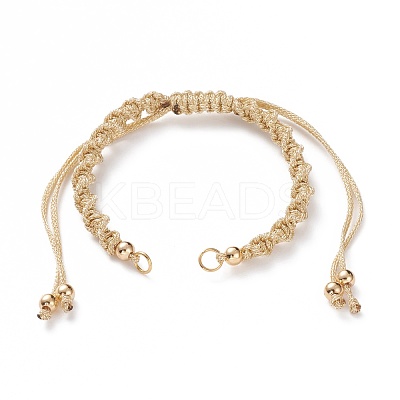 Adjustable Polyester Braided Cord Bracelet Making AJEW-JB00848-07-1
