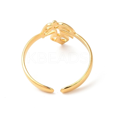 Ion Plating(IP) 304 Stainless Steel Cuff Rings X-RJEW-E063-34G-1