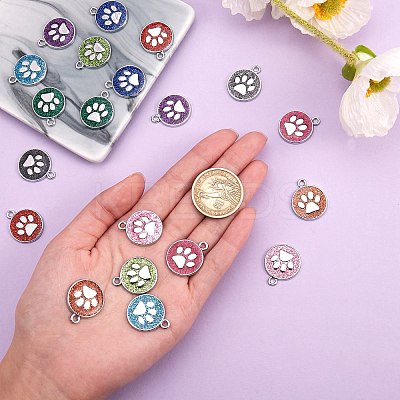 20Pcs 10 Colors Enamel Charms ENAM-SZ0001-95-1