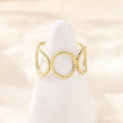 304 Stainless Steel Cuff Rings RJEW-D332-08G-1