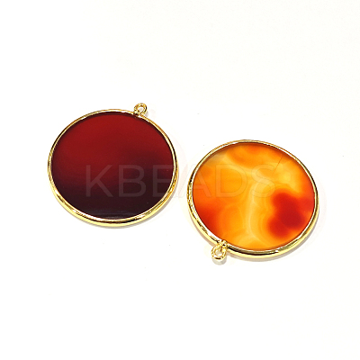 Natural Carnelian/Red Agate Pendants X-G-E526-10H-1
