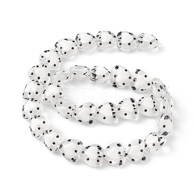 Transparent Glass Beads Strands LAMP-F029-04I-1