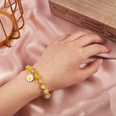 12Pcs 6 Colors Brass Enamel Charms KK-SZ0004-09-1