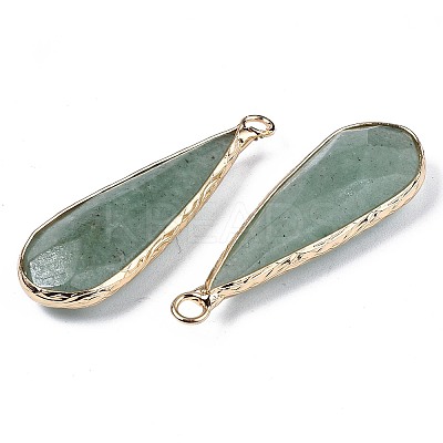 Natural Green Aventurine Pendants X-G-S359-319A-1