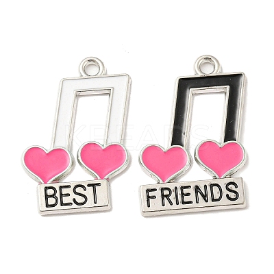 2Pcs Alloy Enamel Pendants FIND-Z026-04P-1