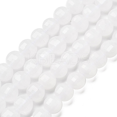 Natural White Jade Beads Strands G-C179-A6mm-11-1