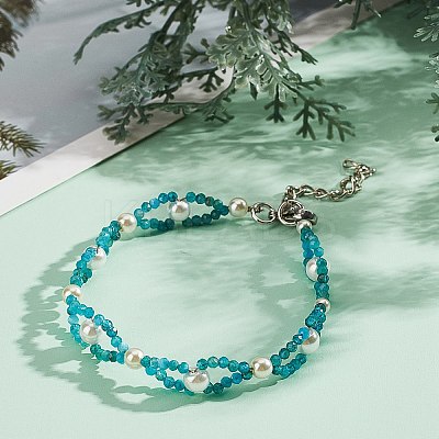 Natural Apatite Beads Strands G-AR0001-84-1