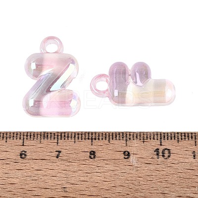 UV Plating Rainbow Iridescent Acrylic Pendants OACR-K003-007E-1