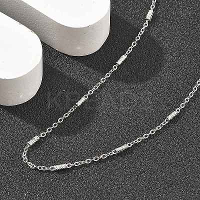 Brass Cable Chain Necklaces for Women NJEW-D302-19P-1