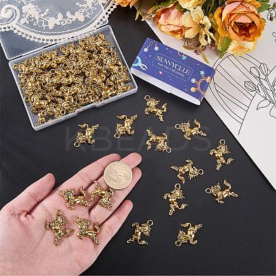 60Pcs Tibetan Style Alloy Pendants FIND-SC0023-40-1