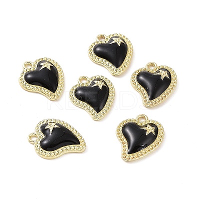 Alloy Enamel Pendants PALLOY-D011-08LG-1