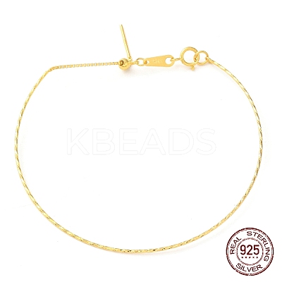 925 Sterling Silver Twisted Bracelets LS-BJEW-G680-01G-1
