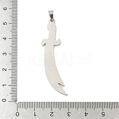 304 Stainless Steel Big Pendants STAS-F326-20P-1